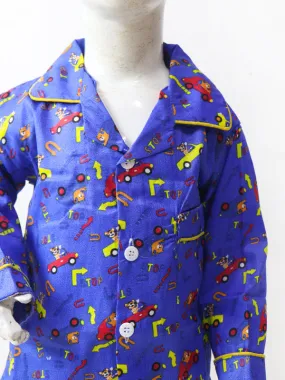 1Yrs - 5Yrs Car Blue Cotton Night Suit For Kids NG BNS03 1Yrs - 5Yrs Car Blue Cotton Night Suit For Kids NG BNS03