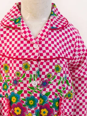 1Yrs - 5Yrs Pink Floral Full Sleeves Cotton Night Suit For Girls NG GNS06 1Yrs - 5Yrs Pink Floral Full Sleeves Cotton Night Suit For Girls NG GNS06