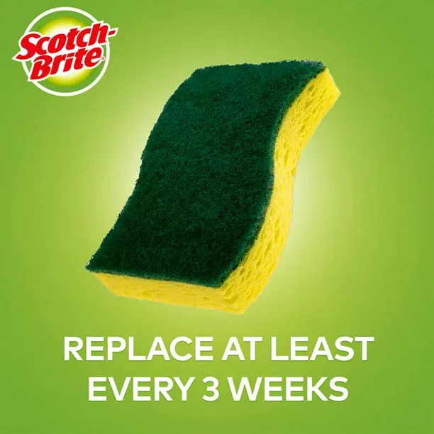 3M Scotch Brite Heavy Duty Sponge 9 Units   Scrubbing sponges with high resistance. Suitable for powerful scrubbing to remove adhering dirt-277123