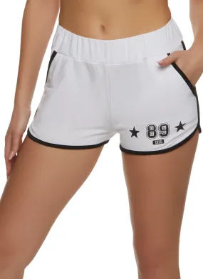89 Contrast Trim Dolphin Shorts 89 Contrast Trim Dolphin Shorts