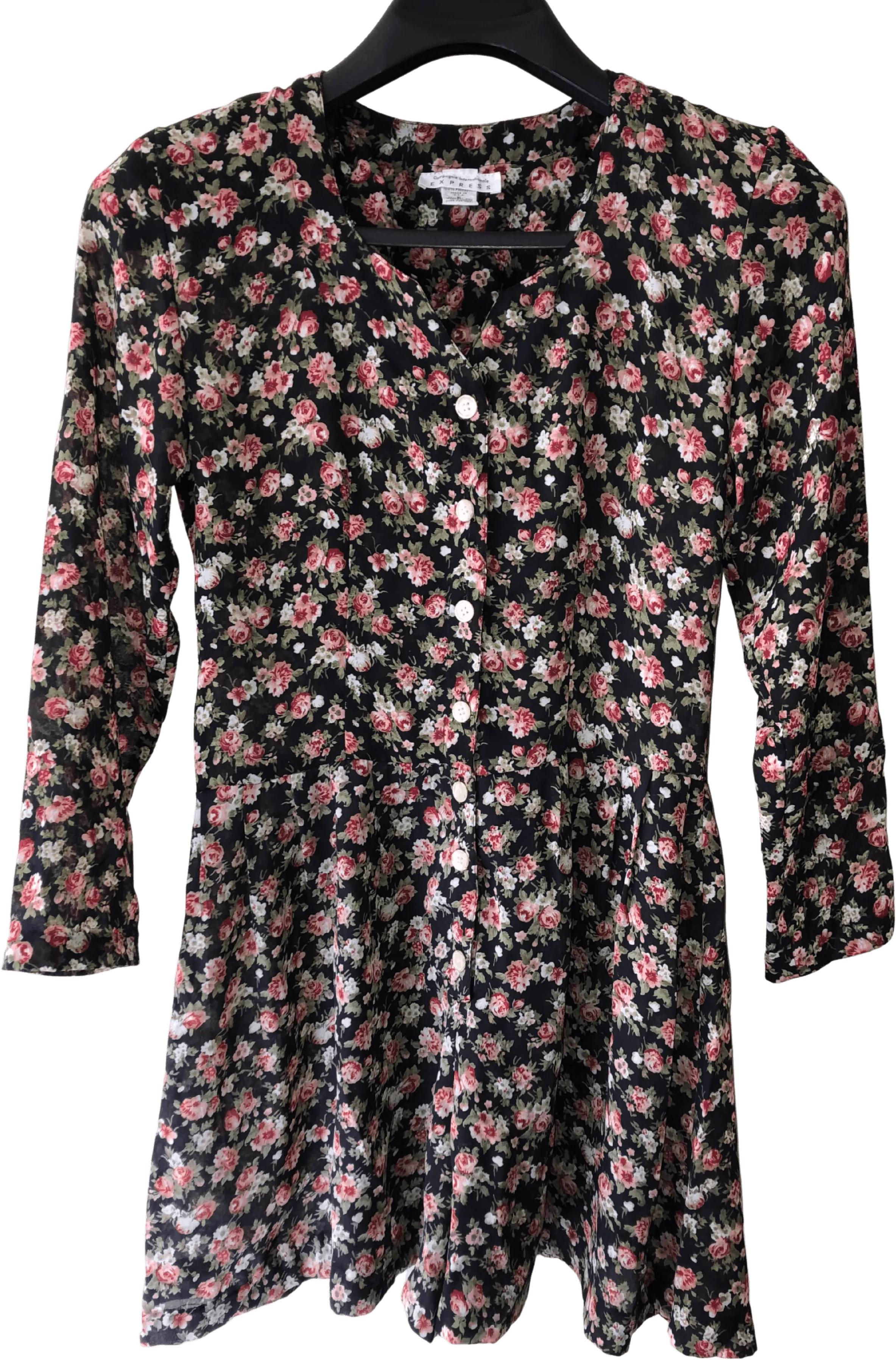 '90’s Grunge Floral Romper by Express