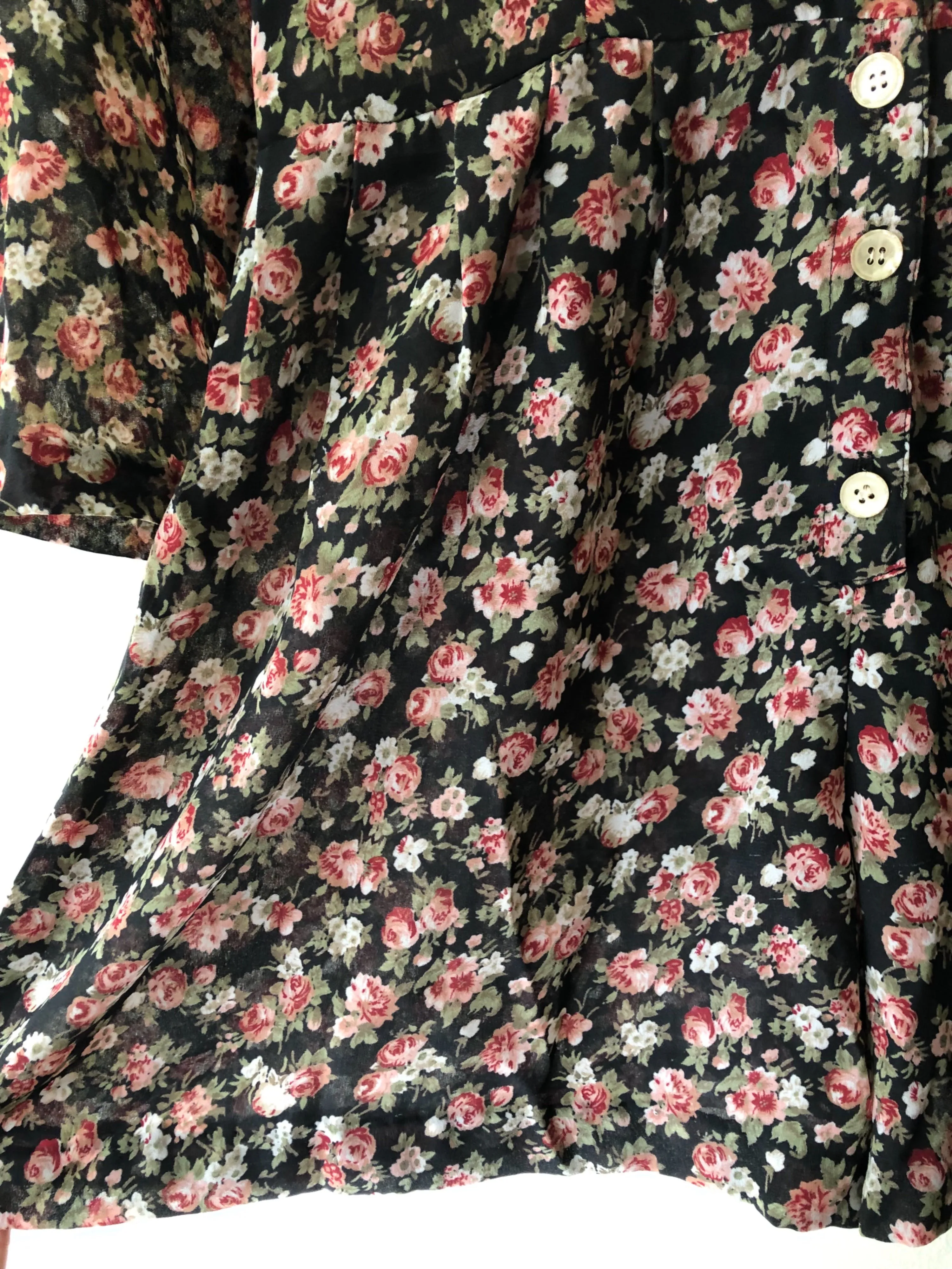 '90’s Grunge Floral Romper by Express