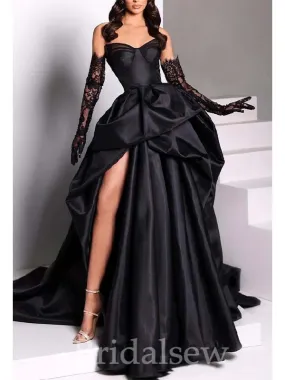 A-line Black Prom Gown, Vintage Modest Popular Elegant Evening Formal Long Prom Dresses PD1425 A-line Black Prom Gown, Vintage Modest Popular Elegant Evening Formal Long Prom Dresses PD1425