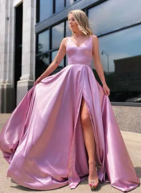 A-line Charming Elegant V-Neck Modest Long Evening Prom Dresses PD232 A-line Charming Elegant V-Neck Modest Long Evening Prom Dresses PD232