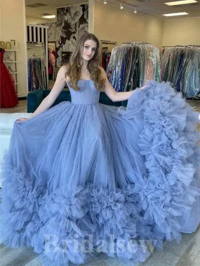 A-line Tulle New Gorgeous Princess Pretty Long Women Evening Prom Dresses PD729 A-line Tulle New Gorgeous Princess Pretty Long Women Evening Prom Dresses PD729