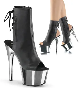 ADORE-1018 Leather Peep Toe Ankle Boots ADORE-1018 Leather Peep Toe Ankle Boots