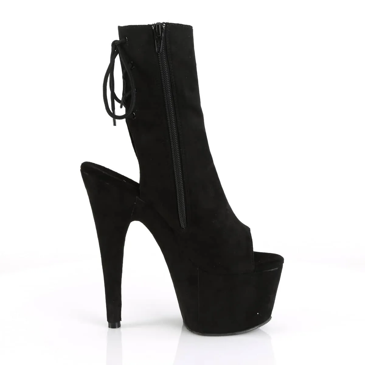 ADORE-1018FS Suede Peep Toe Boots
