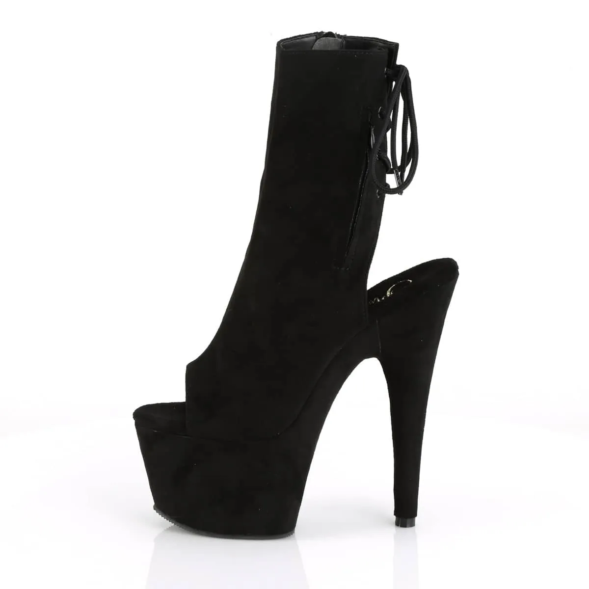 ADORE-1018FS Suede Peep Toe Boots