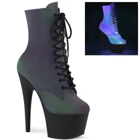 ADORE-1020REFL Black & Multi Colour Calf High Boots ADORE-1020REFL Black & Multi Colour Calf High Boots