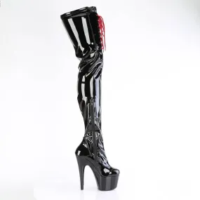 ADORE-4001WR Black & Red Thigh High Boots ADORE-4001WR Black & Red Thigh High Boots