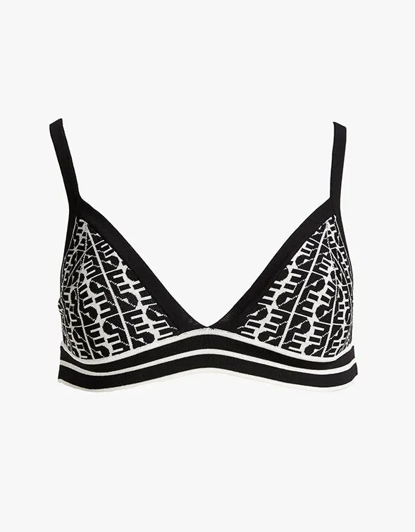 Advantage Knit Bralette - Black