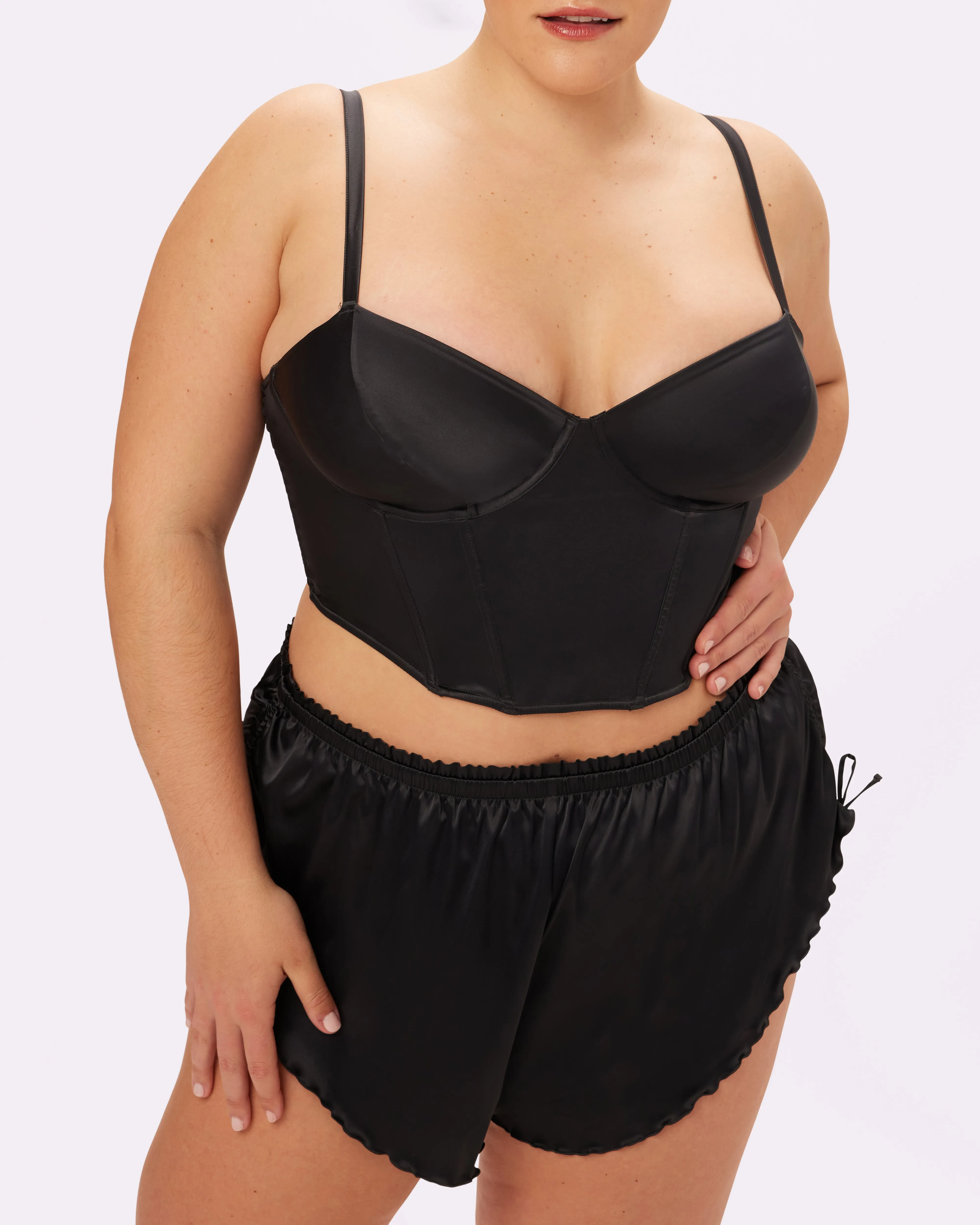 Afterglow Lace-up Corset | Glow Satin | Archive (Eightball)