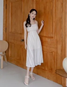 Agatha Lace Trim Dress in White Agatha Lace Trim Dress in White