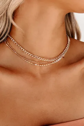 Almost Anything Layered Chain Necklace (Gold) Almost Anything Layered Chain Necklace (Gold)