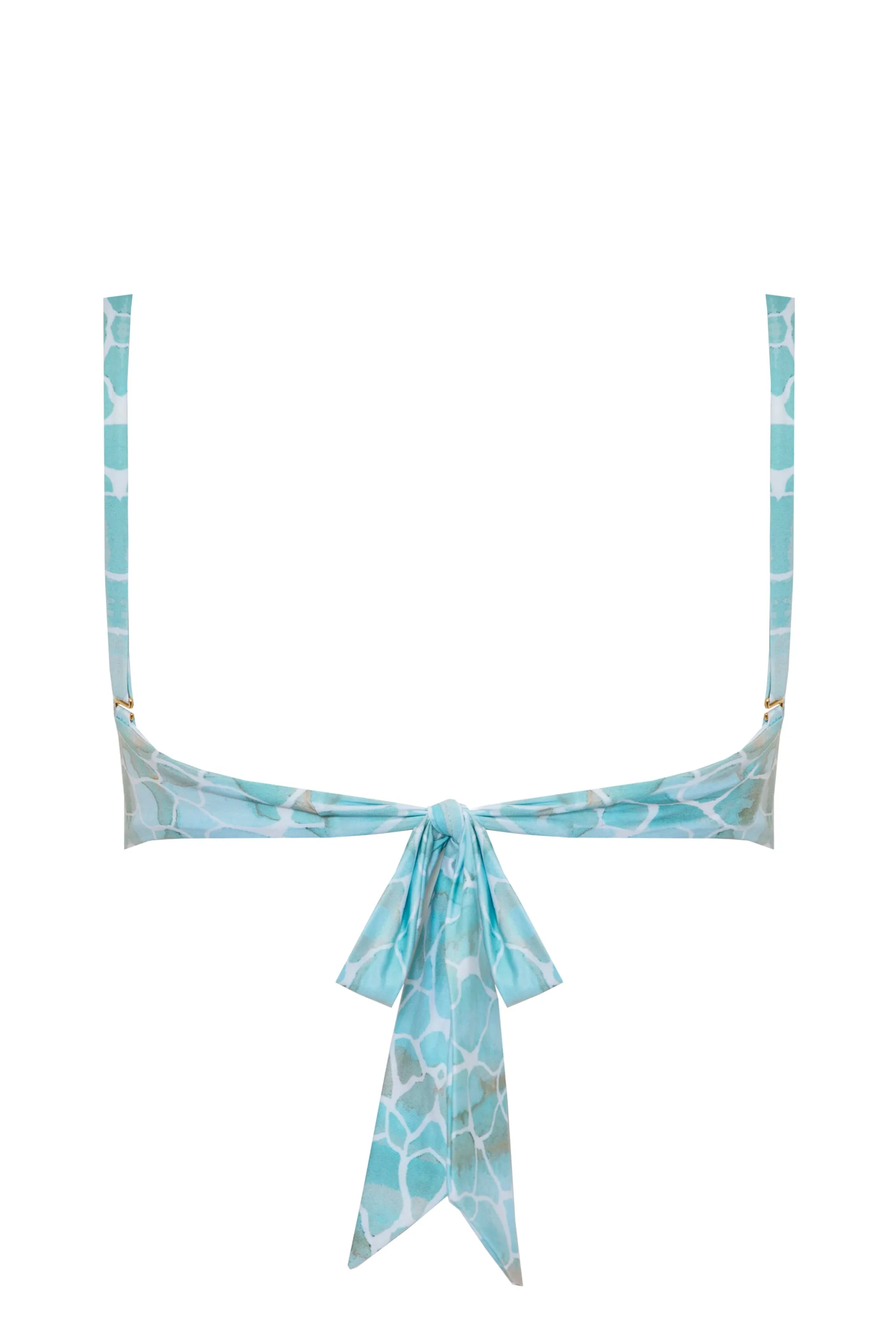 AQUA PEBBLES BORA BORA TWIST BANDEAU BIKINI TOP