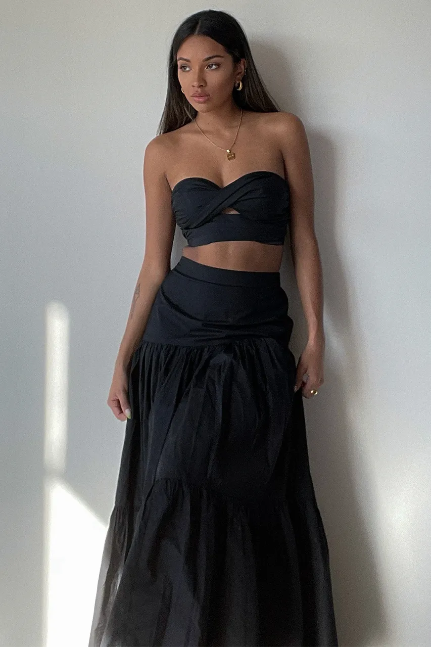Ayla Maxi Skirt - Black