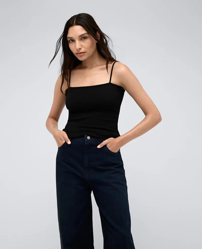 Bandeau Cami W/ Shelf Bra And Adjustable Straps