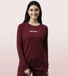 Basic Sweat | Long Sleeve Basic Pop Over Sweatshirt With Mindful Graphic Basic Sweat | Long Sleeve Basic Pop Over Sweatshirt With Mindful Graphic