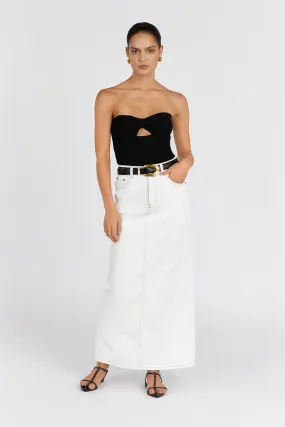 BIANCA BLACK BANDEAU KNIT TOP BIANCA BLACK BANDEAU KNIT TOP