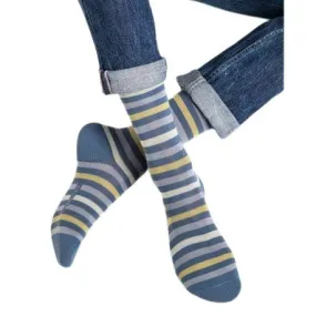 Bleuforet Men's Striped Cotton Socks Bleuforet Men's Striped Cotton Socks