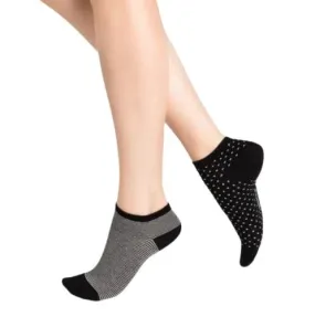 Bleuforet Stripes and Dots Low-Cut Ankle Socks - Two-Pack Bleuforet Stripes and Dots Low-Cut Ankle Socks - Two-Pack