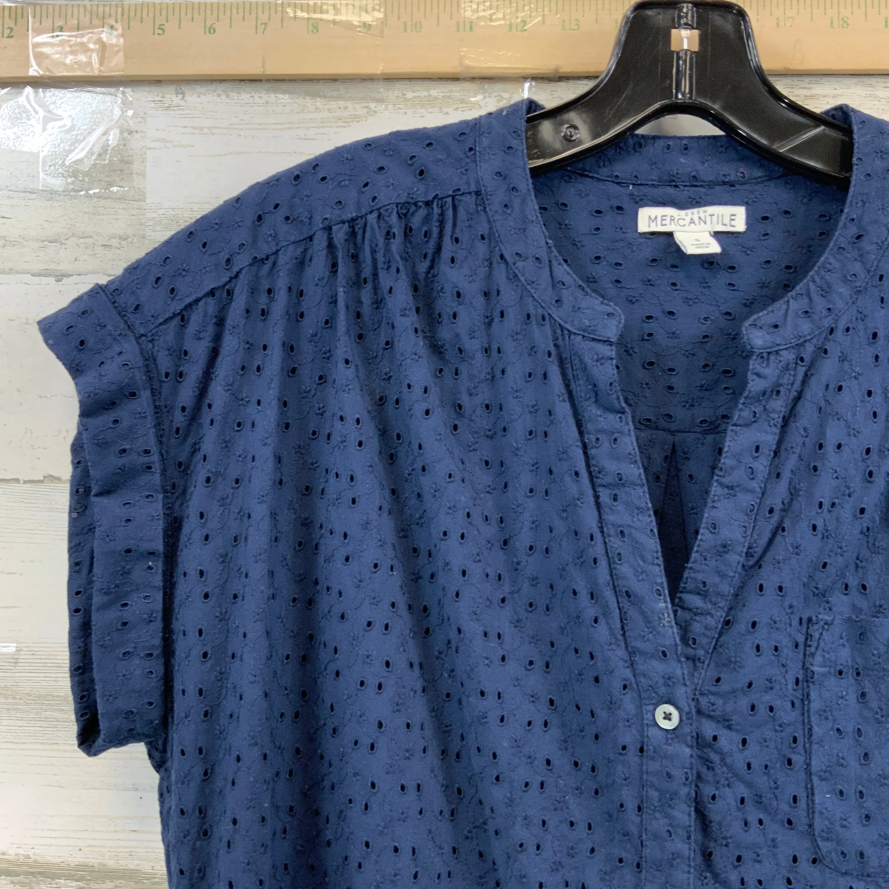 Blouse Short Sleeve By J Crew O  Size: S