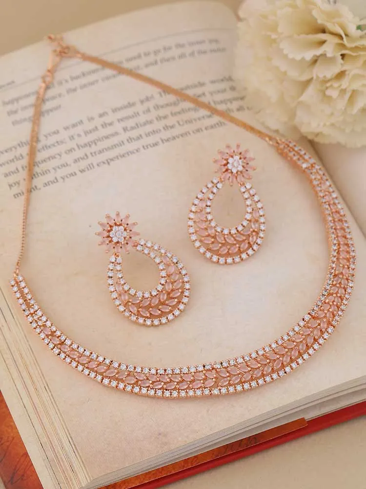 Blush Amandine Zirconia  Jewellery Set