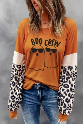 BOO CREW Ghost Graphic Round Neck T-Shirt BOO CREW Ghost Graphic Round Neck T-Shirt