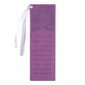Bookmark I Know The Plans Purple Faux Leather Bmf022 Bookmark I Know The Plans Purple Faux Leather Bmf022