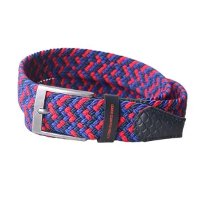 Braided Stretch Belt - Navy/Red Braided Stretch Belt - Navy/Red