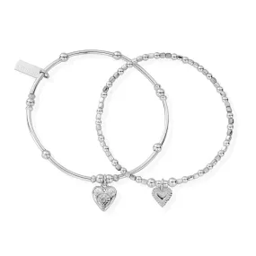 ChloBo Compassion Silver Bracelet Set ChloBo Compassion Silver Bracelet Set