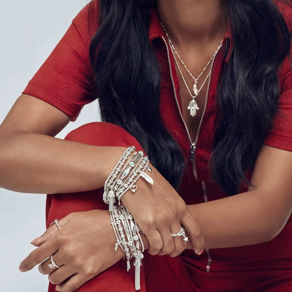 ChloBo Compassion Silver Bracelet Set