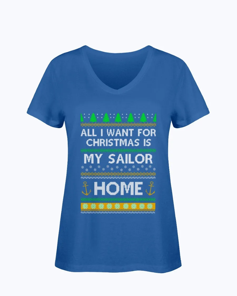 Christmas Navy Mom T-shirts