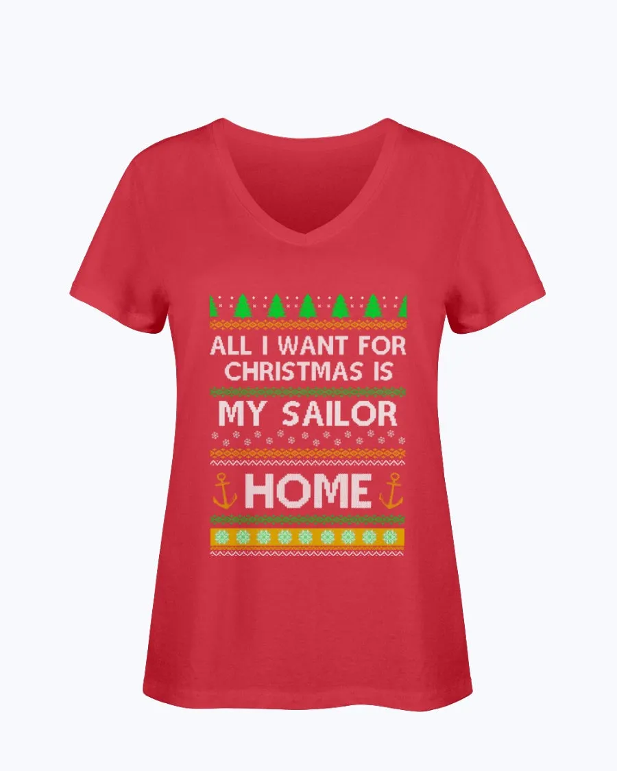 Christmas Navy Mom T-shirts