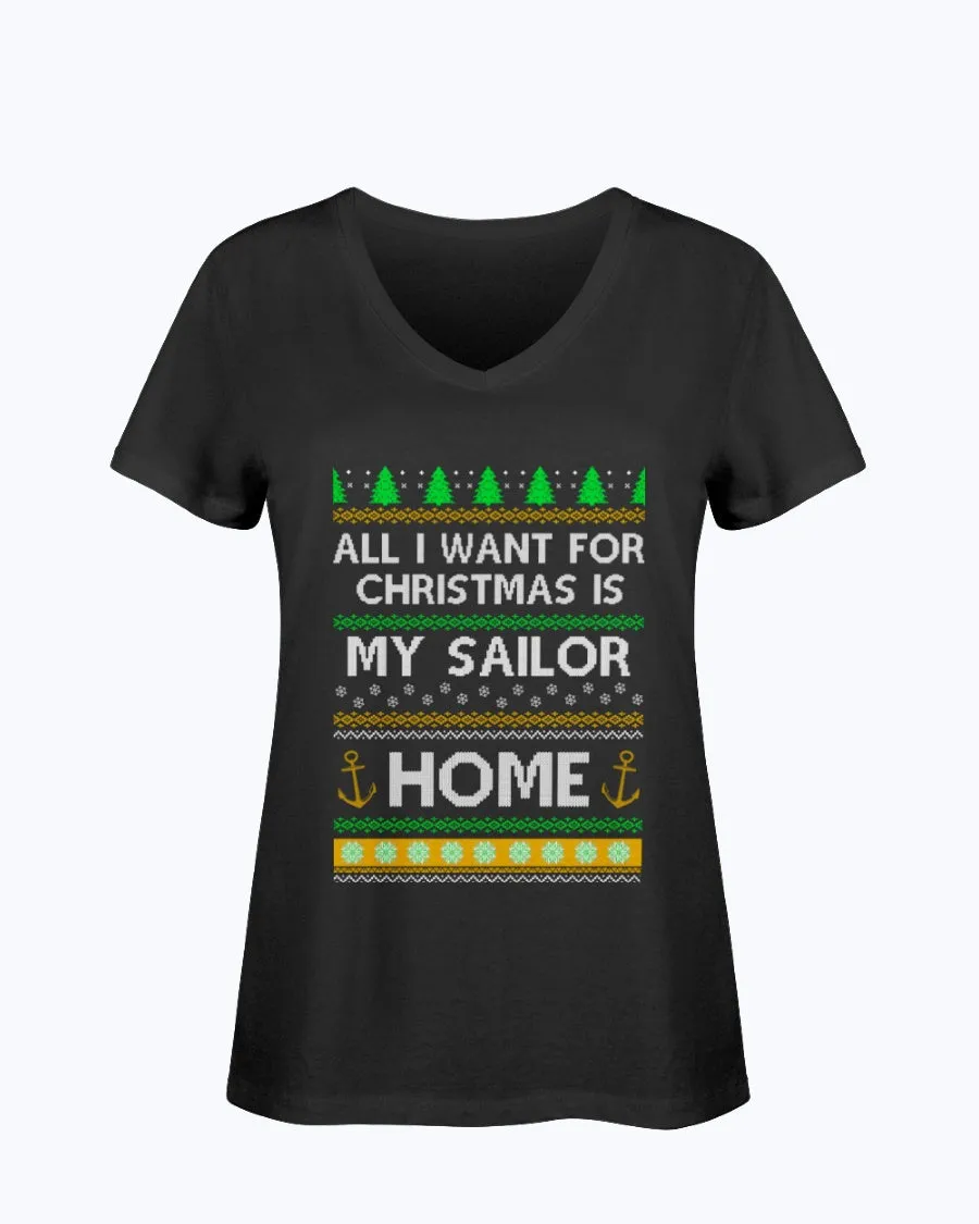 Christmas Navy Mom T-shirts