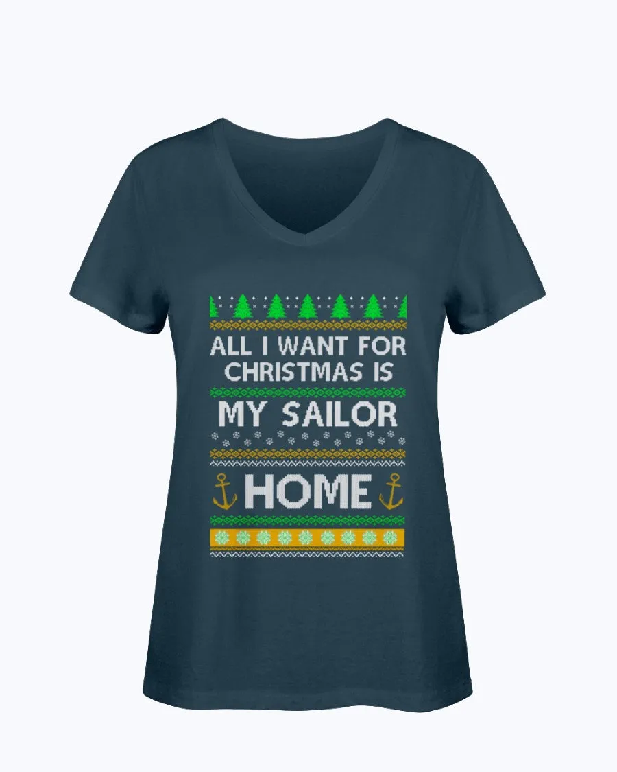 Christmas Navy Mom T-shirts