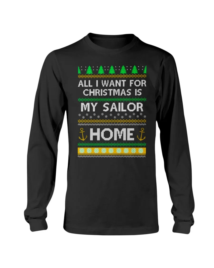 Christmas Navy Mom T-shirts