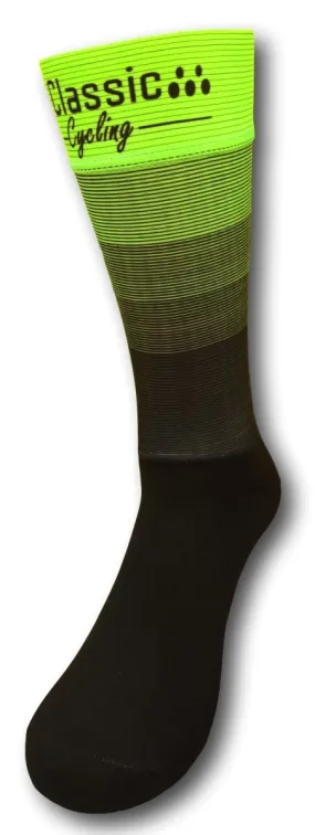Classic Cycling Aero Extra Tall Sock - Fluo Yellow Classic Cycling Aero Extra Tall Sock - Fluo Yellow
