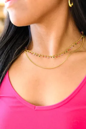 Colorful Palette Layered Necklace Colorful Palette Layered Necklace