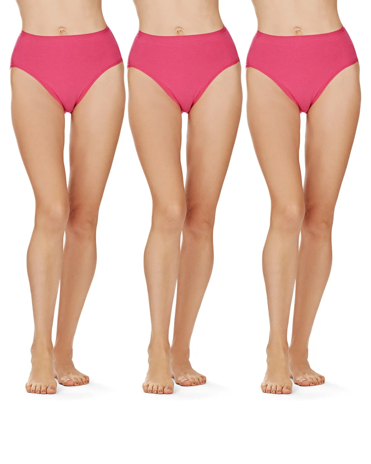 Combed Cotton Basic Hipster Panties 3 Pack