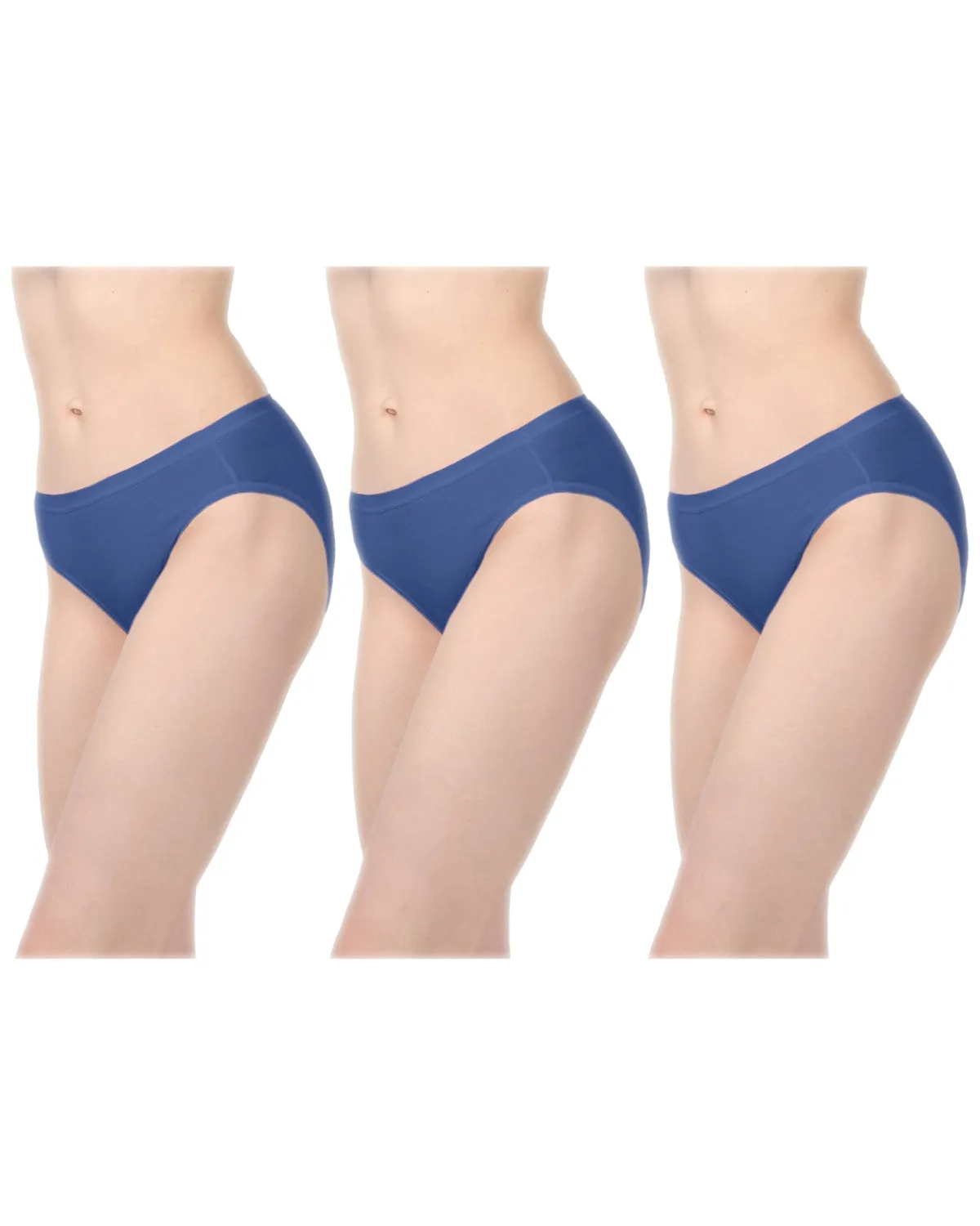 Combed Cotton Basic Hipster Panties 3 Pack