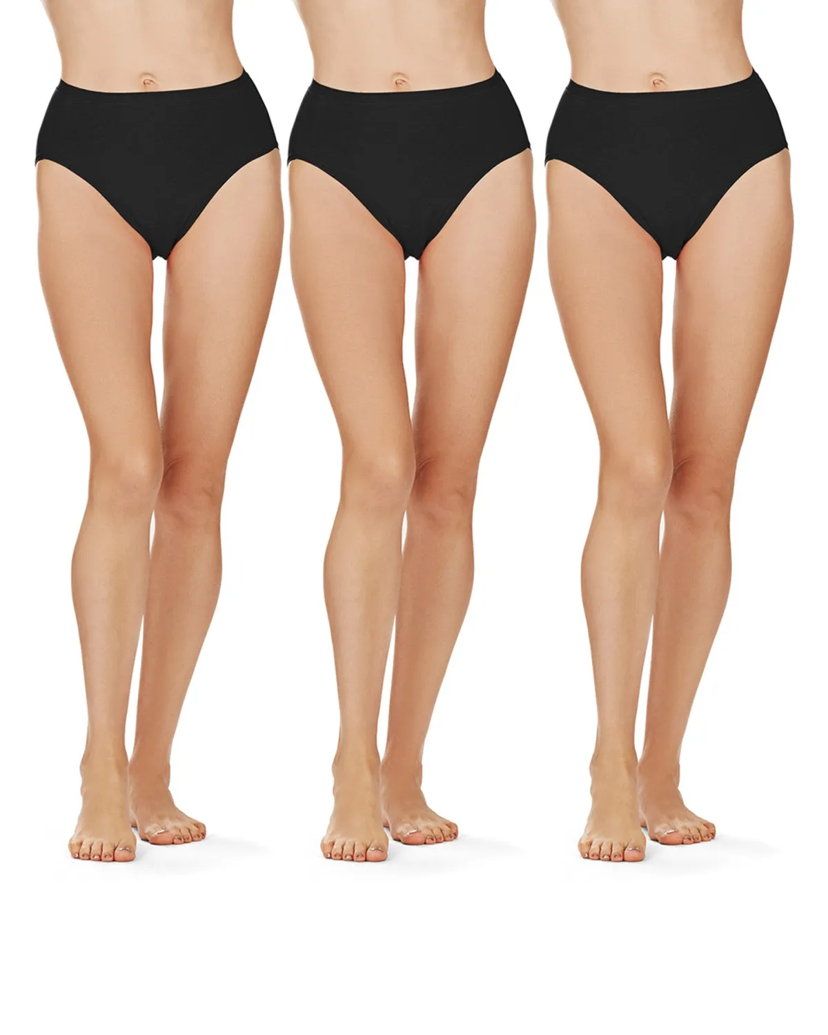 Combed Cotton Basic Hipster Panties 3 Pack