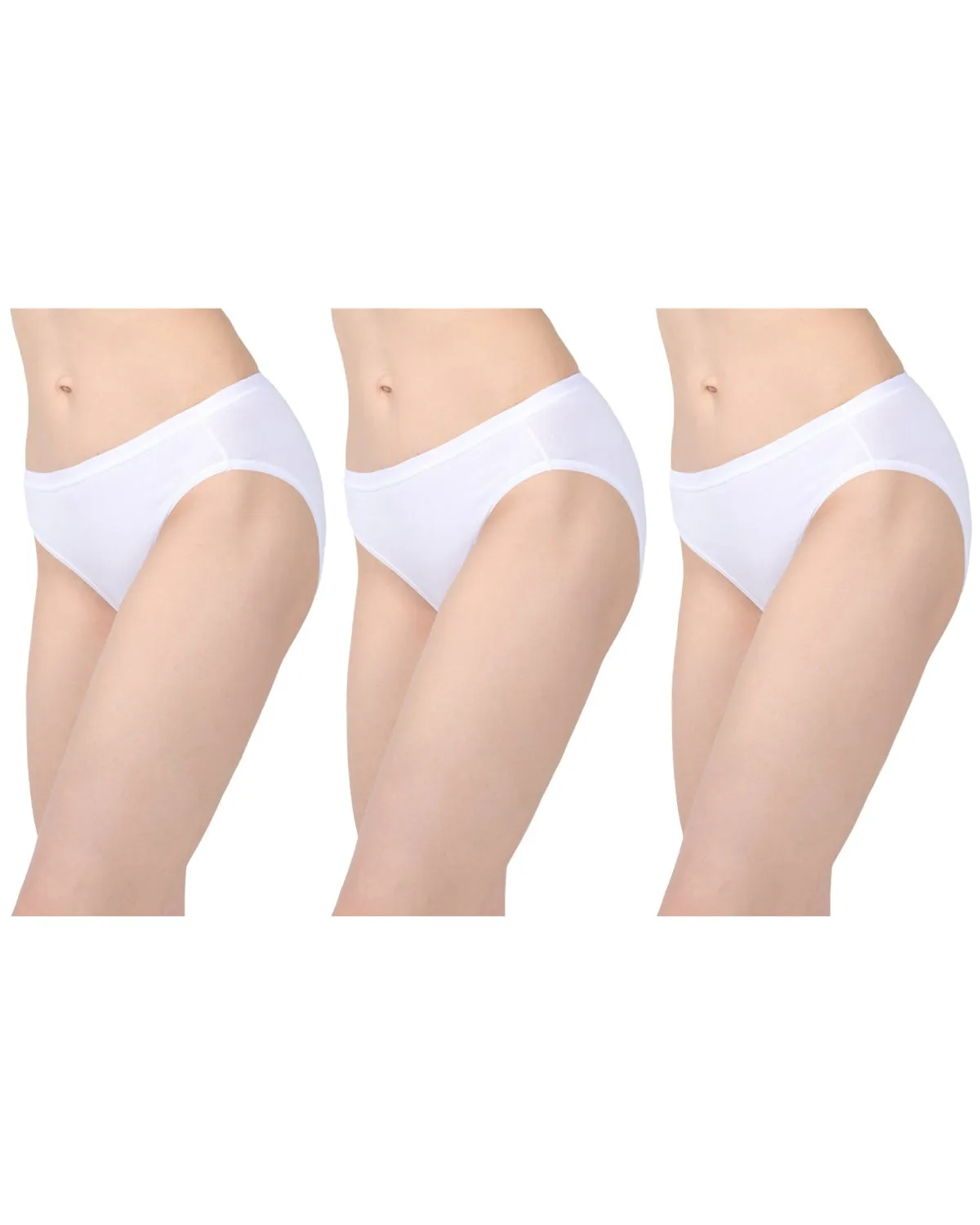Combed Cotton Basic Hipster Panties 3 Pack