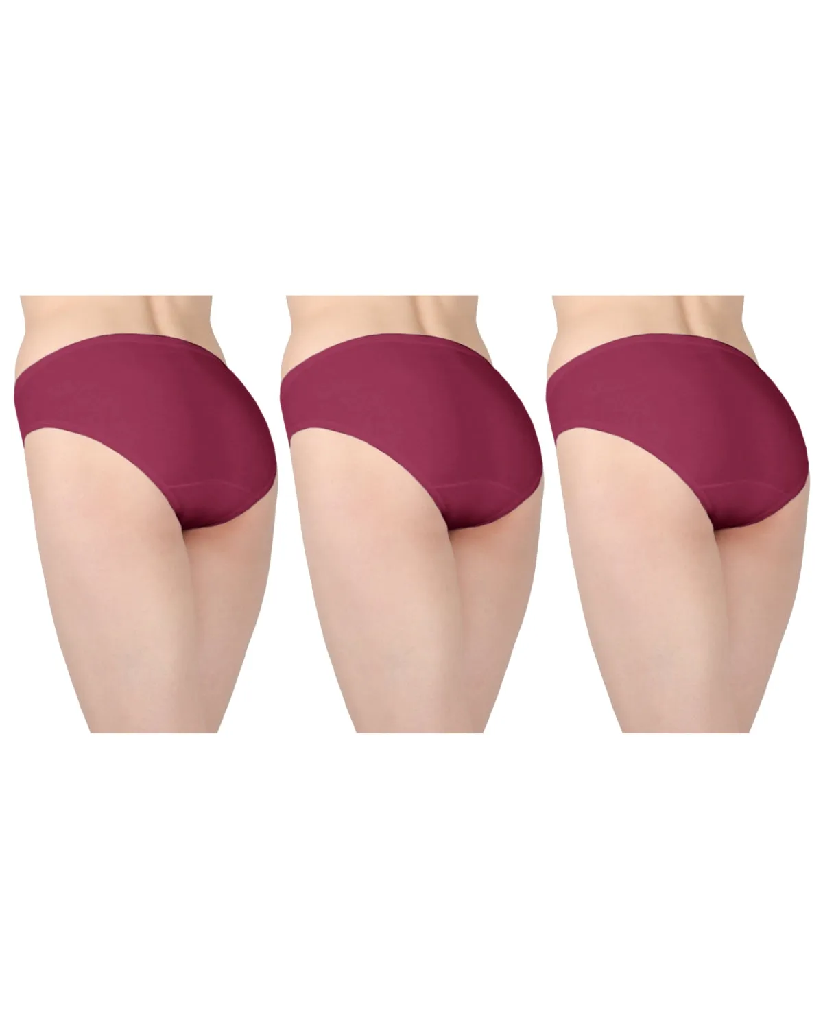 Combed Cotton Basic Hipster Panties 3 Pack
