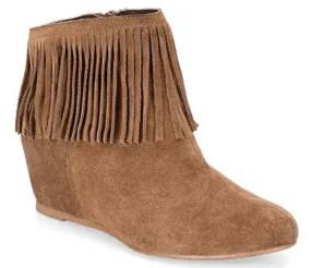 COMFORTIVA Women's •Riverton• Fringed Ankle Boot, Dessert Tan  Suede 8M COMFORTIVA Women's •Riverton• Fringed Ankle Boot, Dessert Tan  Suede 8M