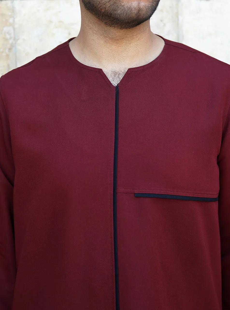 Contrast Trim Top