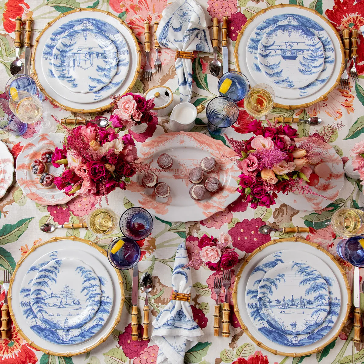 Country Estate Party Plate Assorted Set/4 - Delft Blue