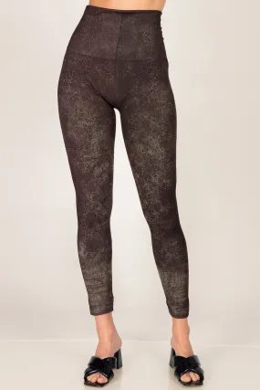 Cracked Leather Print Legging Cracked Leather Print Legging