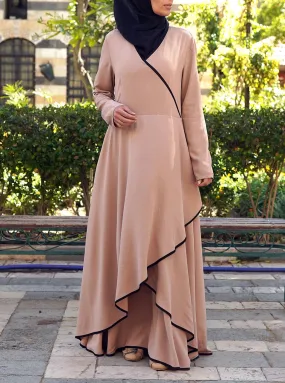 Crossover Layered Abaya Crossover Layered Abaya
