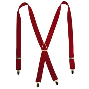 CTM® Men's Elastic X-Back Suspenders with Brass Hardware CTM® Men's Elastic X-Back Suspenders with Brass Hardware